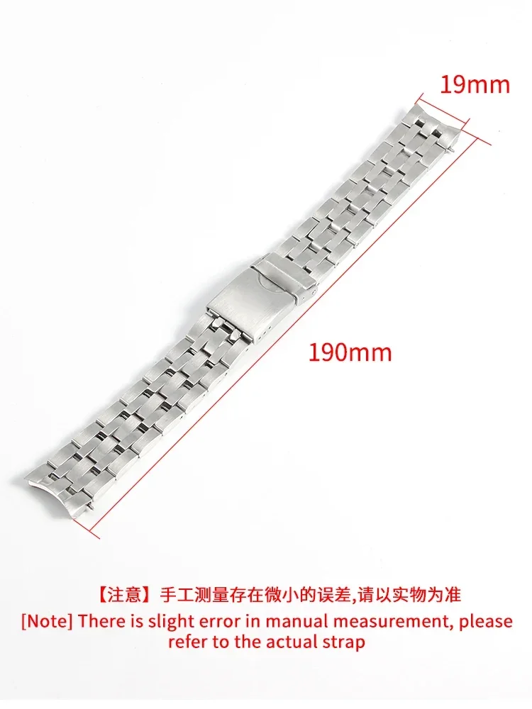 For Tissot T055 Prc200 Solid Stainless Steel Fold Buckle T055407a T055427a T055417a Original Replace Watch Strap Men 19mm