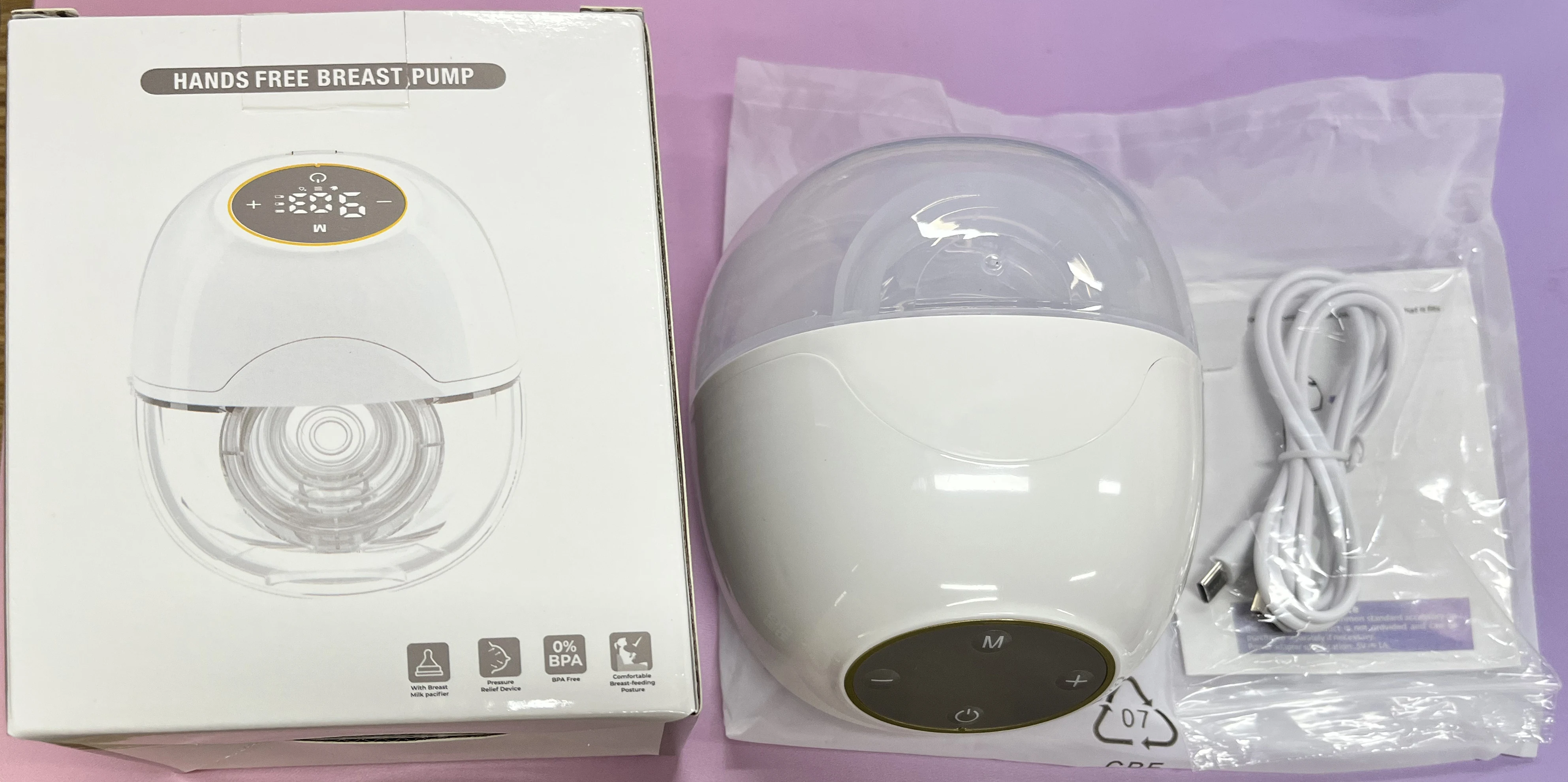 Wearable Electric Breast Pump - Hands-Free 3 Modes & 9 Levels, Lightweight Comfort Milk Collector with LED Display