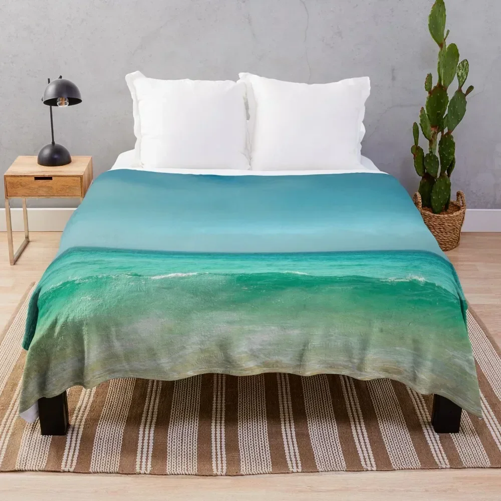 

Beautiful blue ocean Throw Blanket Stylish Couch Blanket for Home Living Room