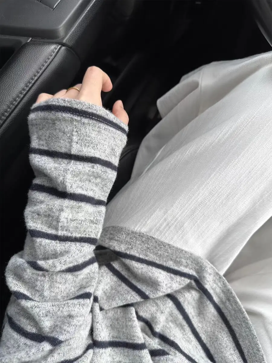 

Long Sleeved T Shirts Heavy Cotton 100% Womens Winter Insulated Quilted Stand Collar Formal Soft Lady Comfort Office Warm Tender