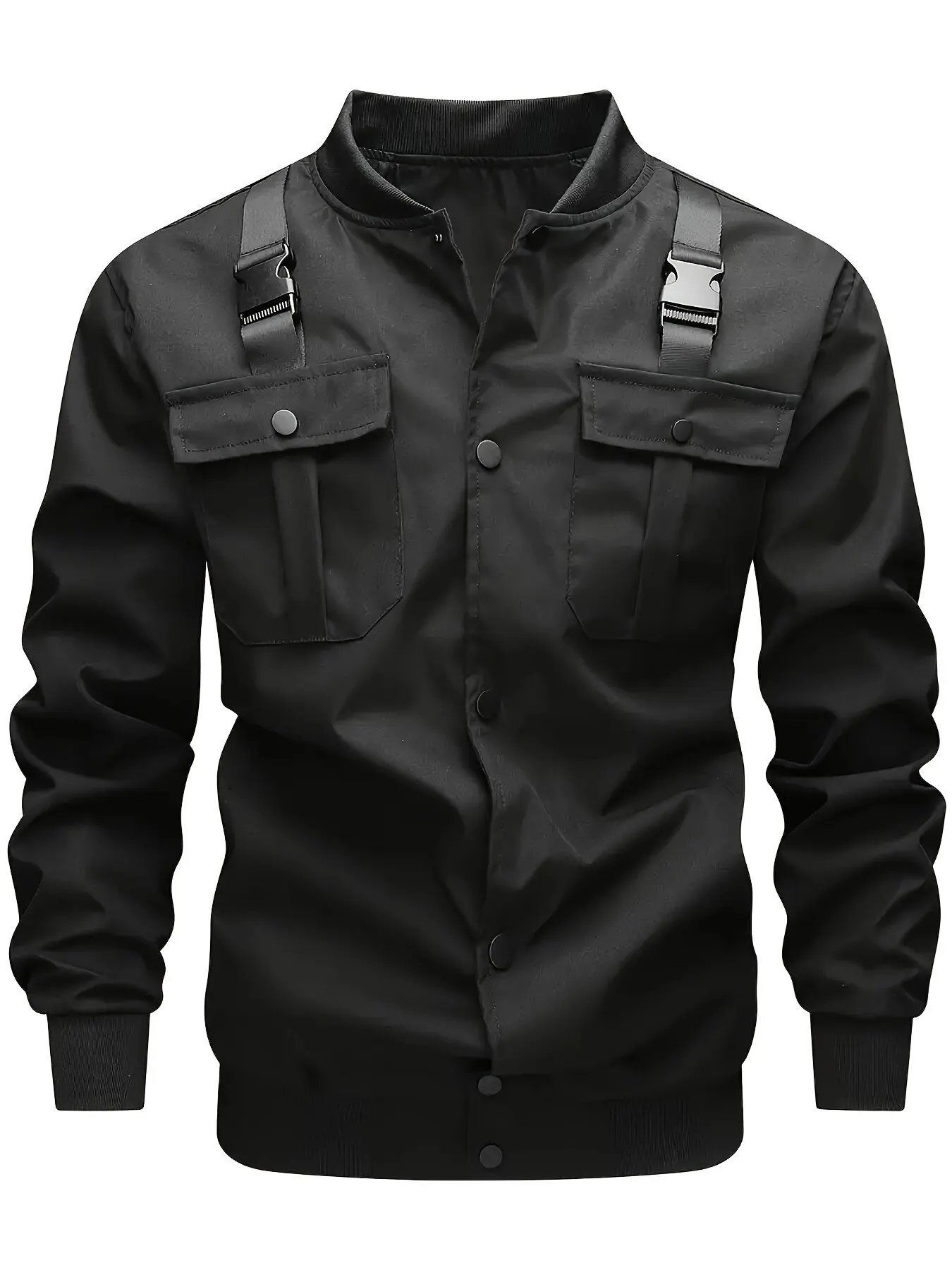 Autumn and Spring Trend Multi-Pocket Workwear Jacket For Outdoor Sports Men's Loose and Comfortable Plus-Size High-Grade Coat