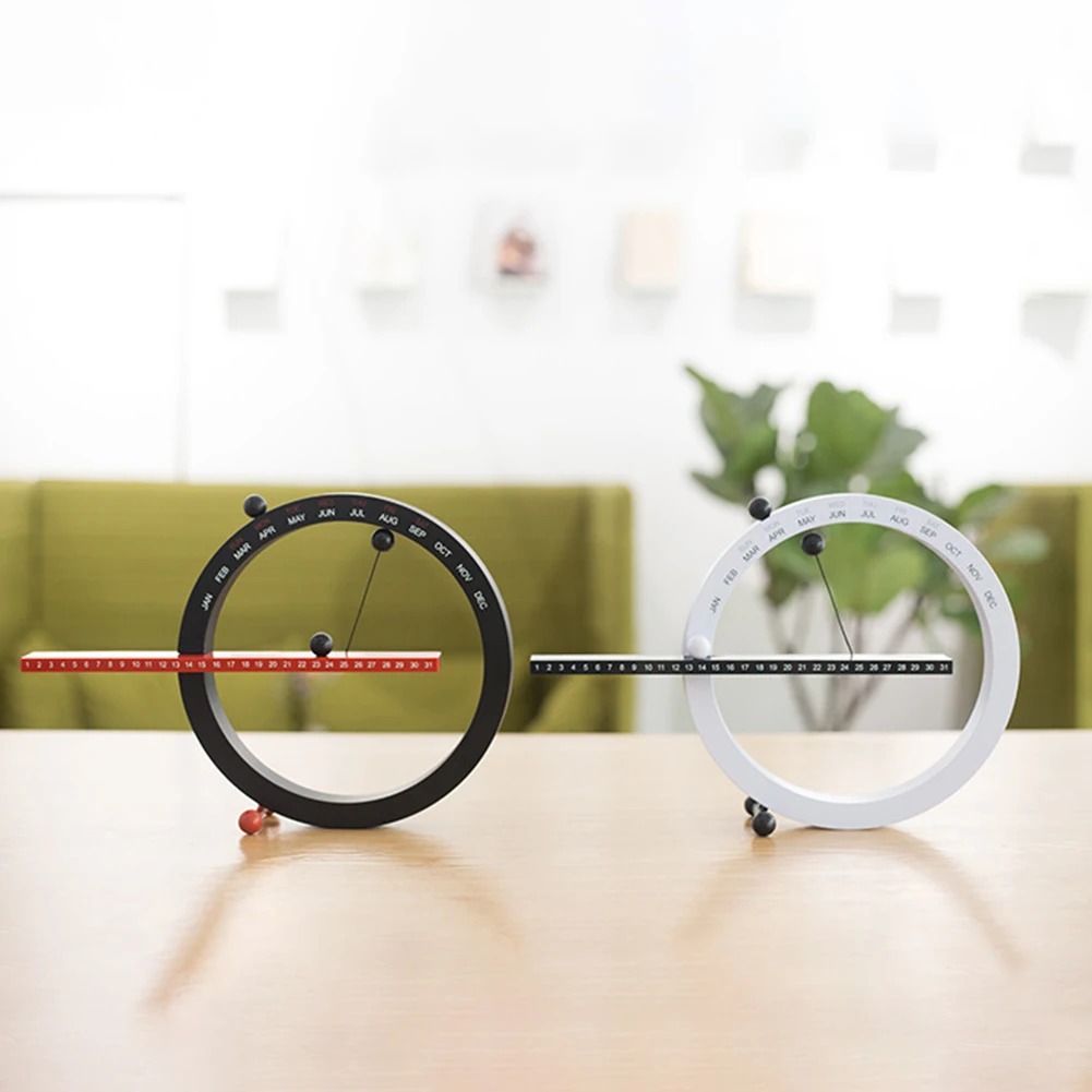 

Magnetic Ball Creative Wall Calendar with Month Week Date Desktop Calendar Decor Novelty Desk Calendar for Home Living Room