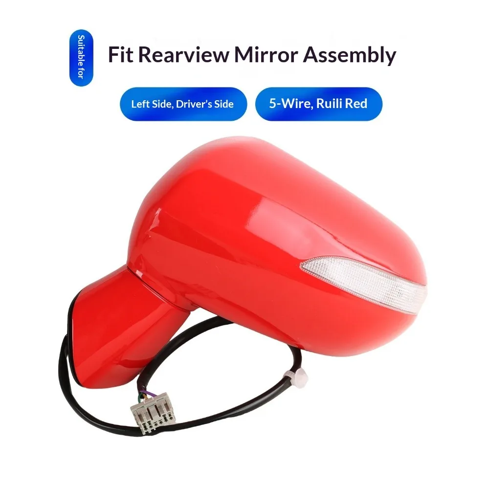For HONDA FIT JAZZ 2005-2008 GD1 GD3 For CITY 2007-2008 GD6 GD8 Car Exterior Door Rearview Mirror Assy 5-PINS With Turn Signal