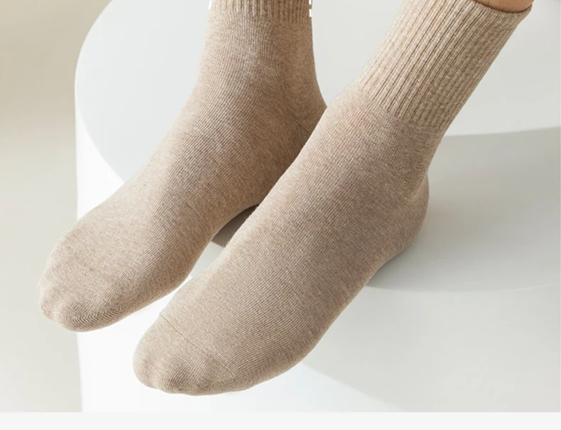 5/10 Pairs 95% Gekämmte Baumwolle Socken Männer Business Kleid Lange Socken Weiche Atmungsaktive Frühling Sommer Bunte Socke Für Mann 5 Paare/los – Detail 11