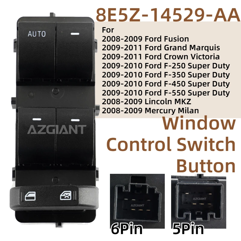 

Для Ford Fusion Grand Marquis Crown Victoria F-250 F-350 F-450 F-550 Lincoln MKZ Mercury Milan переключатель подъема окна кнопки подъема