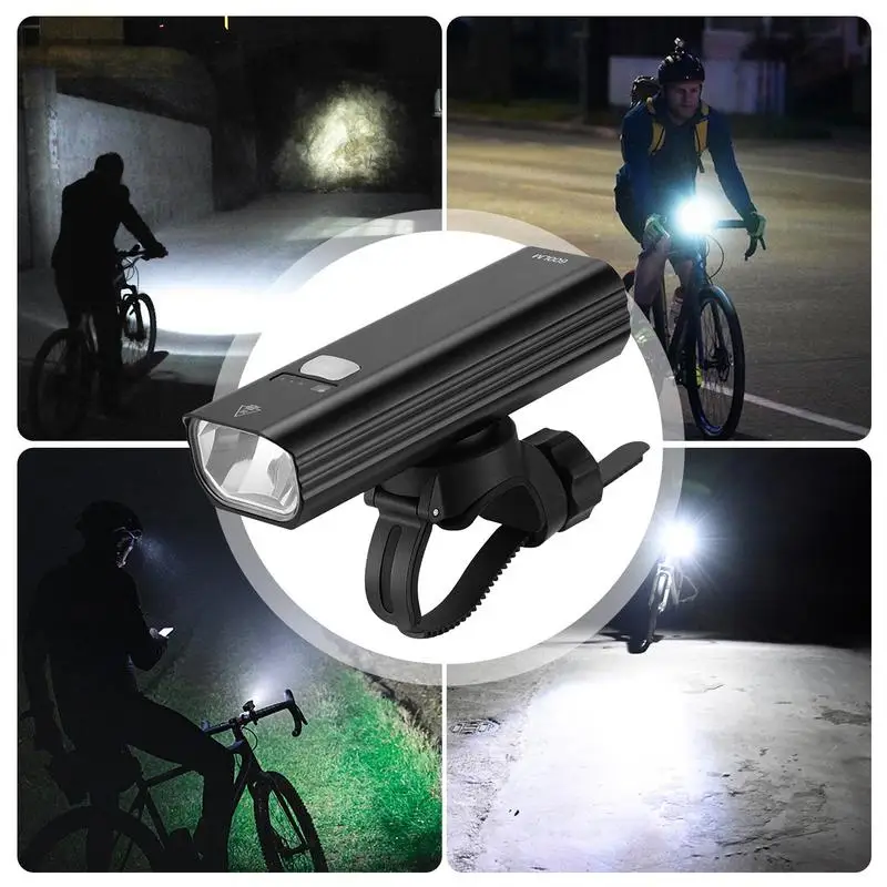 Waterproof Bikes Headlight USB Charging Waterproof Smart Light Rechargeable Bicycles Headlight Multi-Speed Design For Night