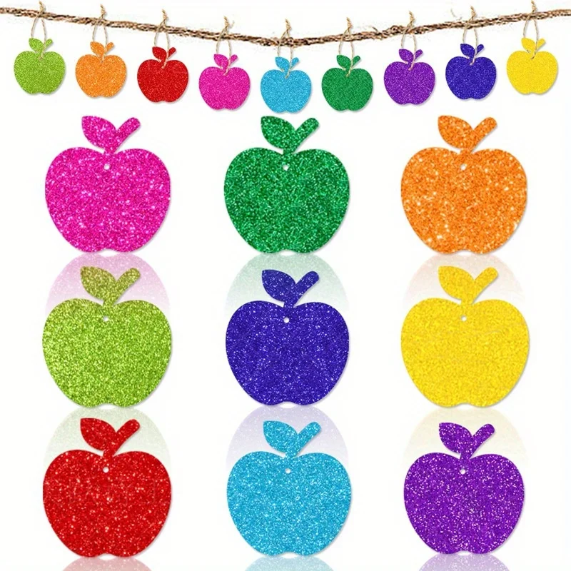 9pcs/set, Colorful Fruits-image Hanging Tags, for Home, Office, Party, Indoor and Outdoor Activities, Events, Birthday Decor