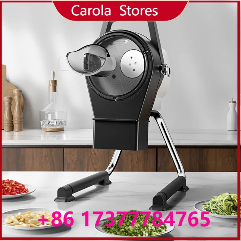 Commercial Vegetable Fruit , Multi-Functional Canteen Hotel Slicer for Ginger Radish Pepper Scallion