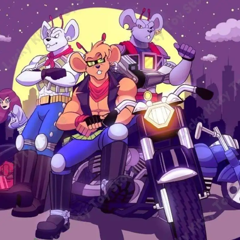 NACELLE 1/12 Ratones de motociclista de Marte Vinnie Modo Throttle Figura de acción de soldado de rata de 6 pulgadas