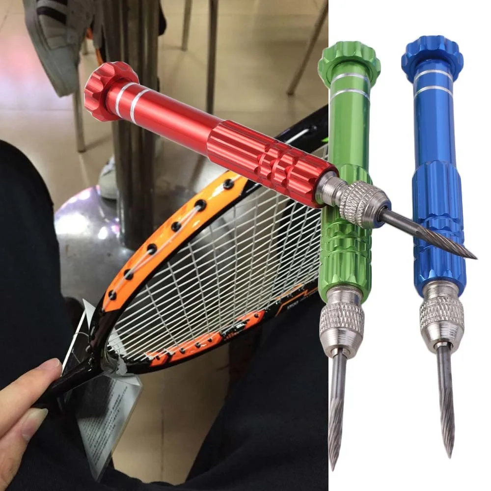 Alloy Material Badminton Grommet Remover Stringing Cone Racket Sports Racket Stringer Repair Replacement Colorful