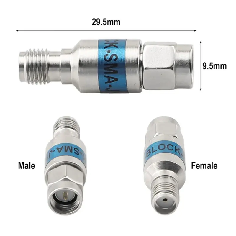 3X SMA DC Block DC 6Ghz 2W Ternary Alloy DC Block Tri-Element Alloy Straightener Insulator RF Signal Connector-[ToolMr A83]