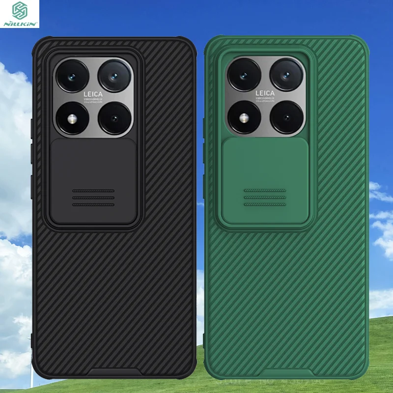 

For Xiaomi 14T Case NILLKIN Slide Cases Lens Protection Case Anti-skid Cover For Xiaomi mi 14t Camshield Case