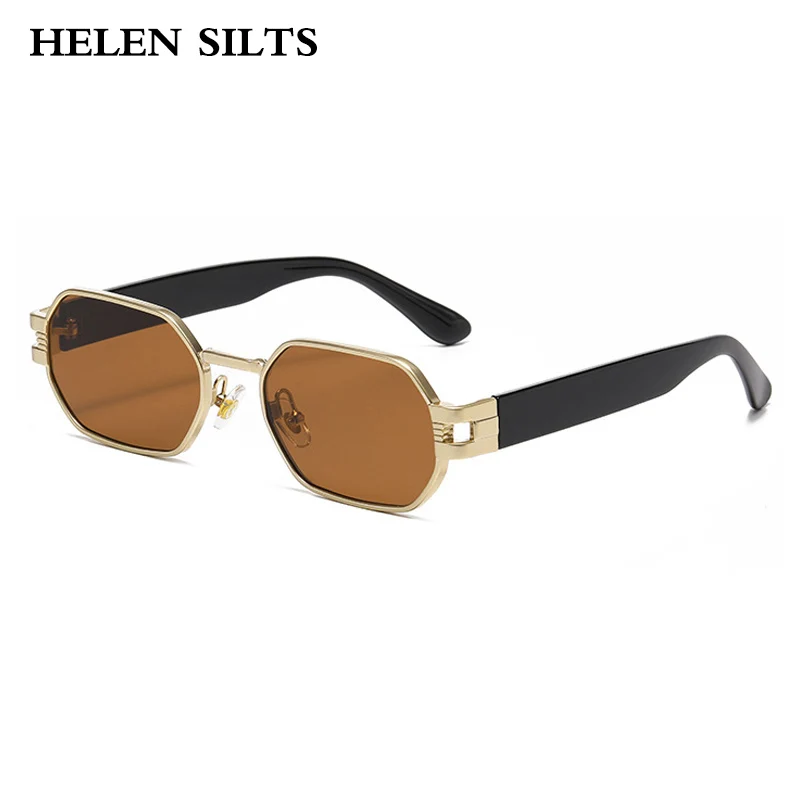 Luxury Brand Designer Metal Steam punk Square Sunglasses Women For Men Vintage Sun Glasses Popular Hip Hop Shades UV400