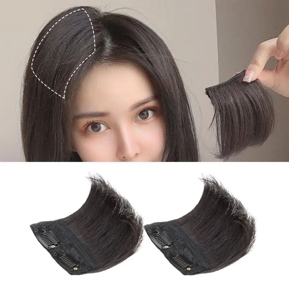 10cm peruca almofada de cabelo fofo invisível almofada de cabelo clipe traje em linha reta uma peça peruca feminina extensão do cabelo forro extensões de cabelo clipe