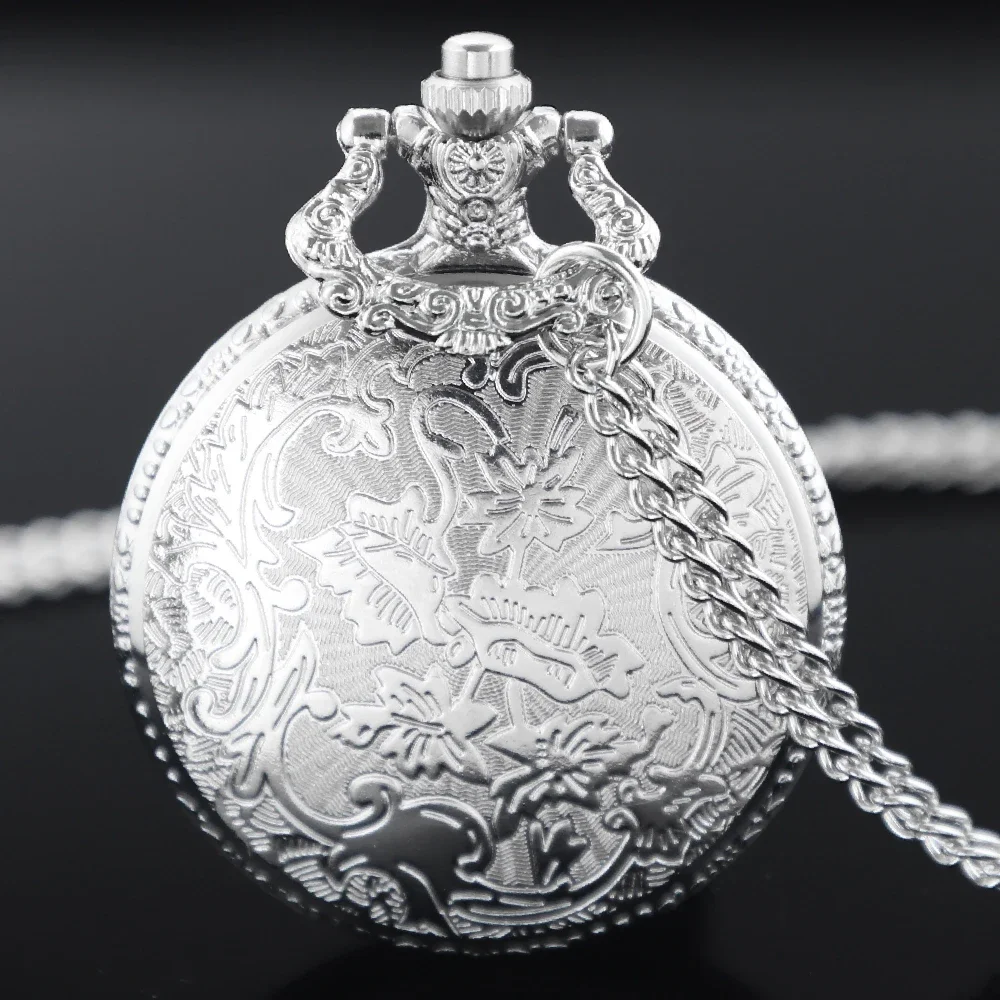 Винтажные кварцевые карманные часы с гравировкой DAD, ожерелье с арабскими цифрами, подвесные часы на день отца, подарок на день рождения