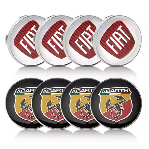 4Pcs 56mm 60mm Car Wheel Center Hub Caps Covers For FIAT 500 Abarth Doblo Tipo Panda Ducato Fiorino Grande Punto 500X Freemont