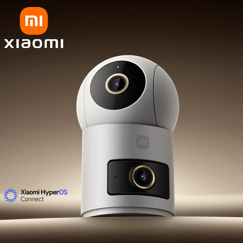 XIAOMI New Smart Camera 4 Dual Camera Edition，5MP 3K 360°，Baby Crying Detection，Pet Detection，Chinese Version With Adapter