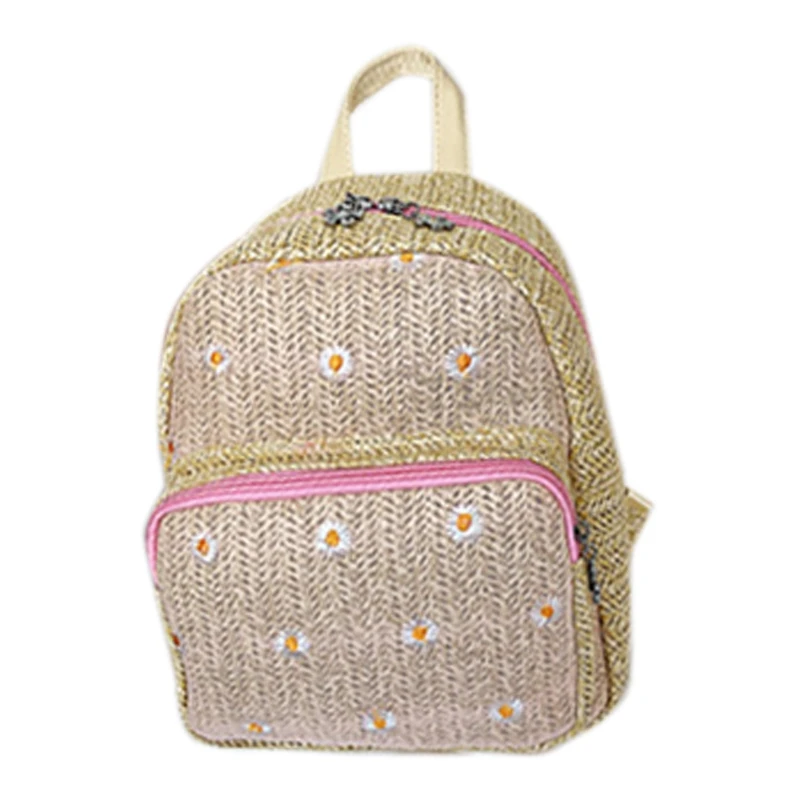

Женский соломенный рюкзак в богемном стиле, модный студенческий школьный ранец для школы и отдыха на открытом воздухе, для путешествий и пляжа