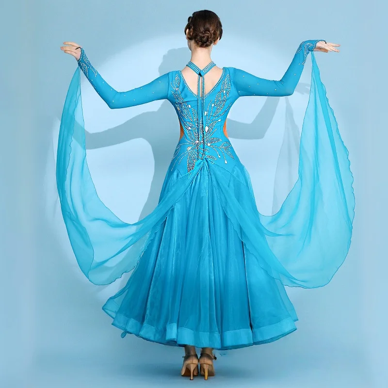 ODBD1329 حار بيع عالية الجودة أداء ارتداء النساء قاعة المنافسة اللباس