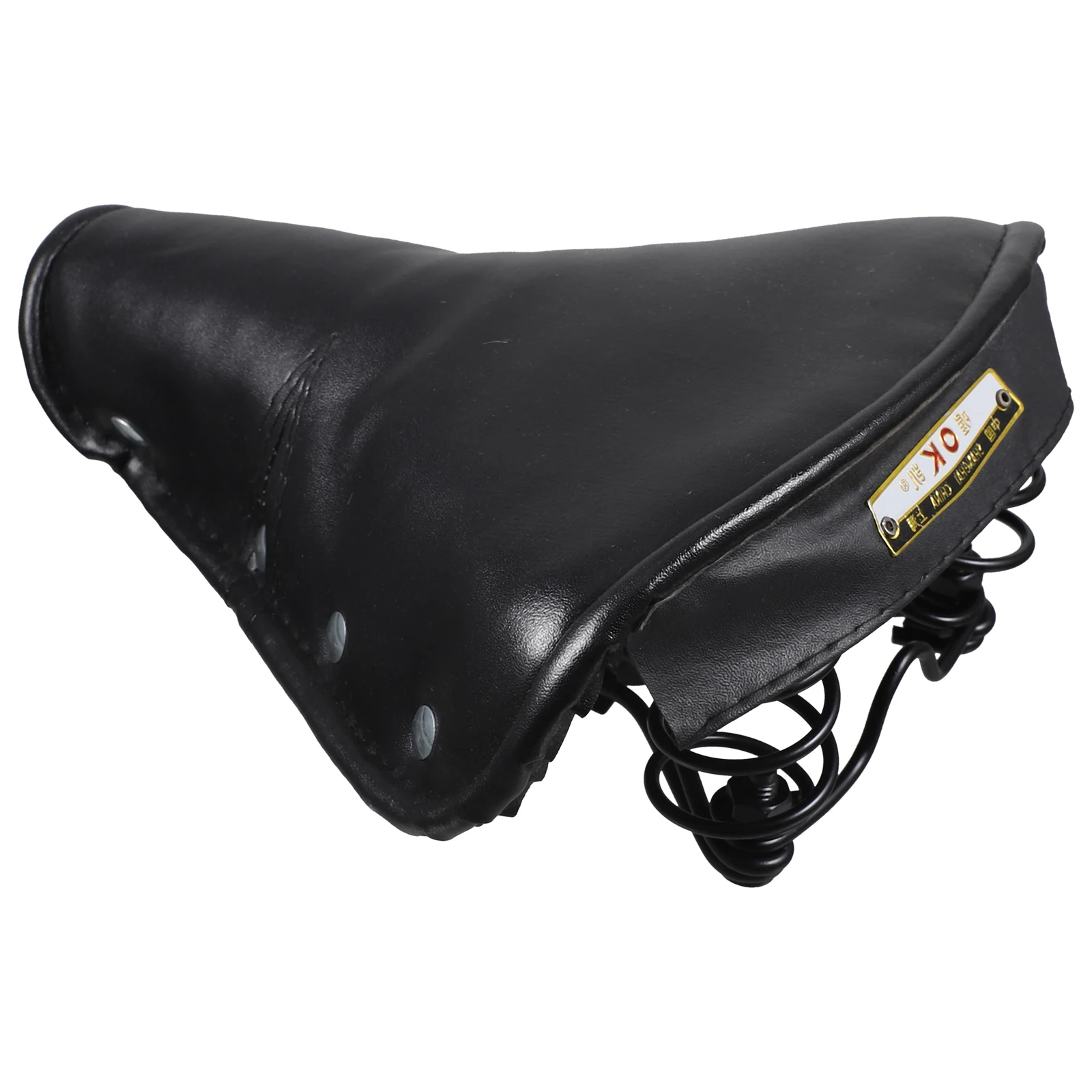 

Retro Bike Saddle Vintage Seat Cushion Comfortable Riding Shockproof Long Lasting Durability Design For Road