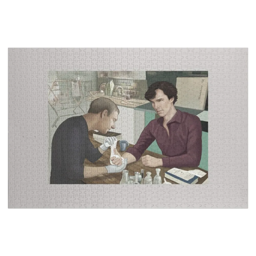 

Пазл-головоломка Johnlock с цветным художественным принтом, детская игрушка с изображением Шерлока Холмса от BBC, с возможностью нанесения имени, фото-пазл для детей