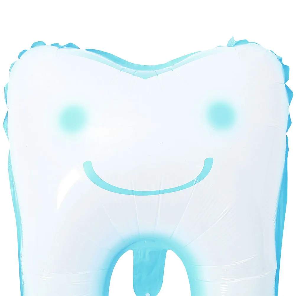 

6Pcs Shower Tooth Balloons Cute Inflatable Teeth Party Decoration Birthday Wall Door Ceiling Decor Tooth Party Decor