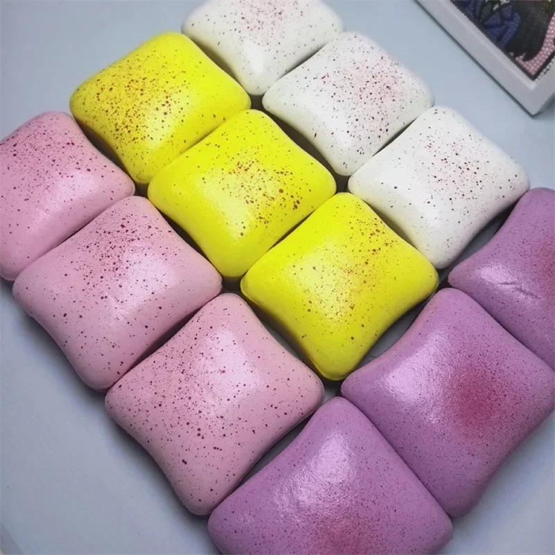 Simulated Scented Square Toast Bread Fidget Squeeze Toy Slow Rebound Non-toxic Anxiety Relief Sensory Adult Office Relaxing Toy