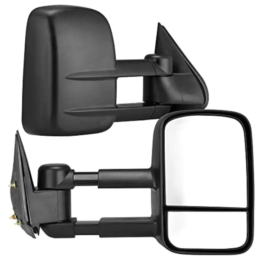 

Towing Mirrors for 88-98 Chevy GMC C/K 1500 2500 3500 Pickup Pair Set Manual Extendable Side Mirrors Black Steel