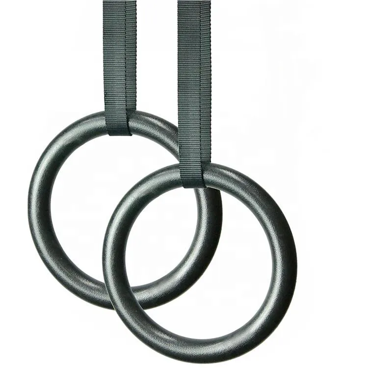 

Wholesale Cheap Price Custom Adjustable Gym Fitness Equipment Strength Training Workout Exercise Hanging Metal Gym Rings