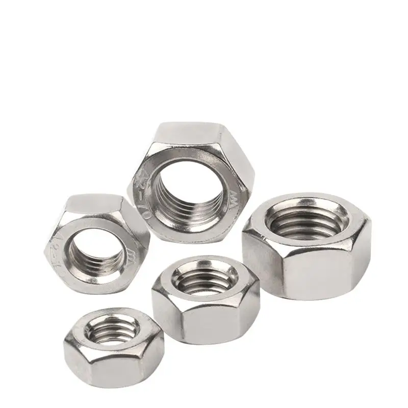 

5-100pcs/lot M1/M1.2/M1.4/M1.6/M2/M2.5/M3/M3.5/M4/M5/M6/M8-M24 Stainless steel hex nut DIN934 Locknut Micro nuts