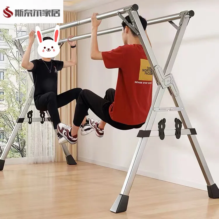 

Напольная вешалка из нержавеющей стали для одежды и одеял, простая, для дома, балкона, спальни, уличная, с гибкой штангой