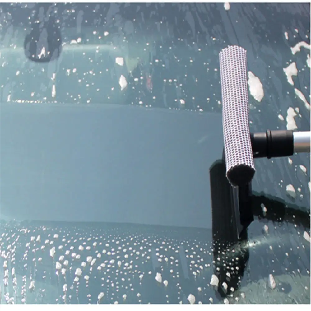 Telescopic Window Squeegee Sponge Brush For Auto Car Glass Windshield Cleaning Fog Removal Washing Accessory Tool