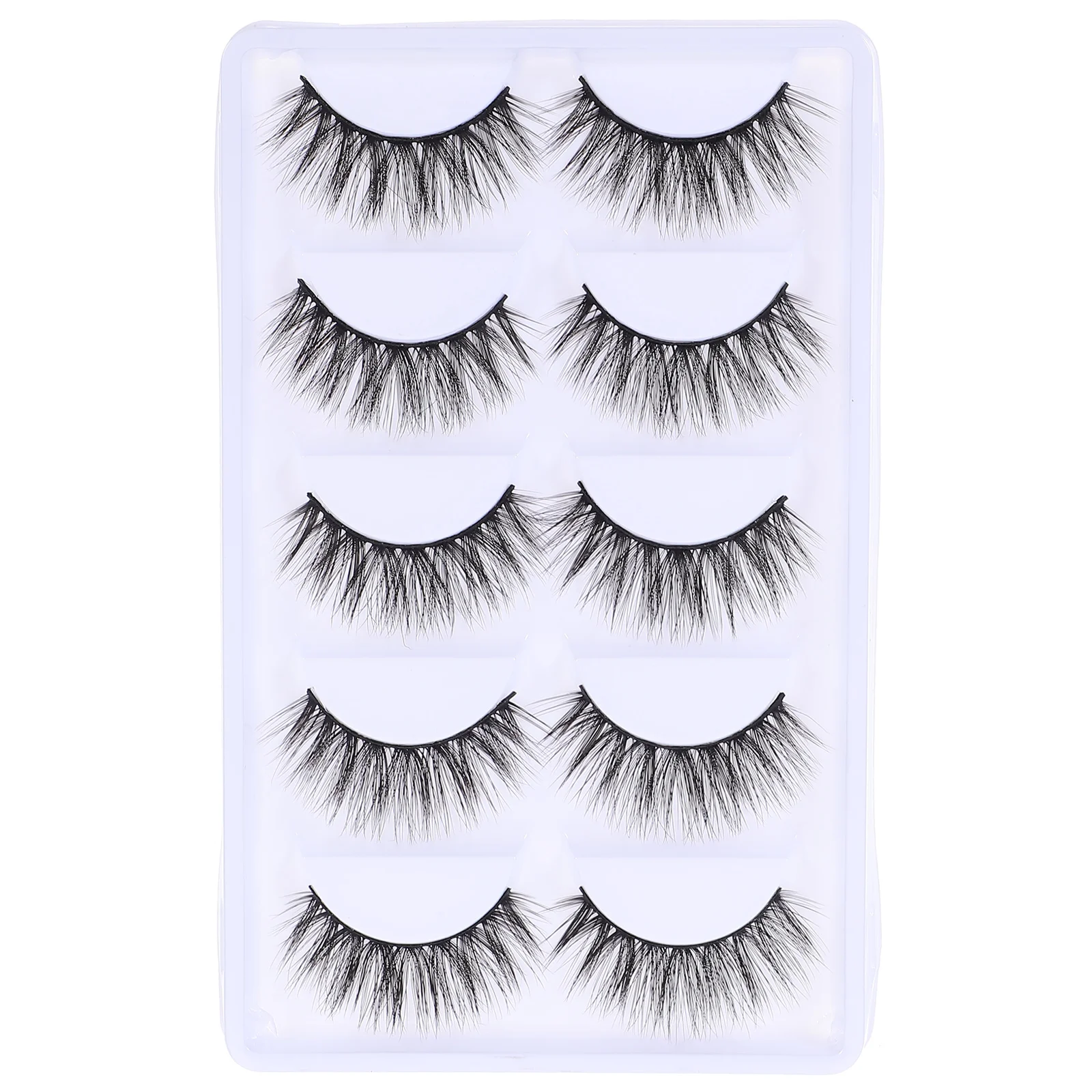 5 Pairs 3d False Eyelashes Thick Makeup Extension Fake Stage Accessories Natural