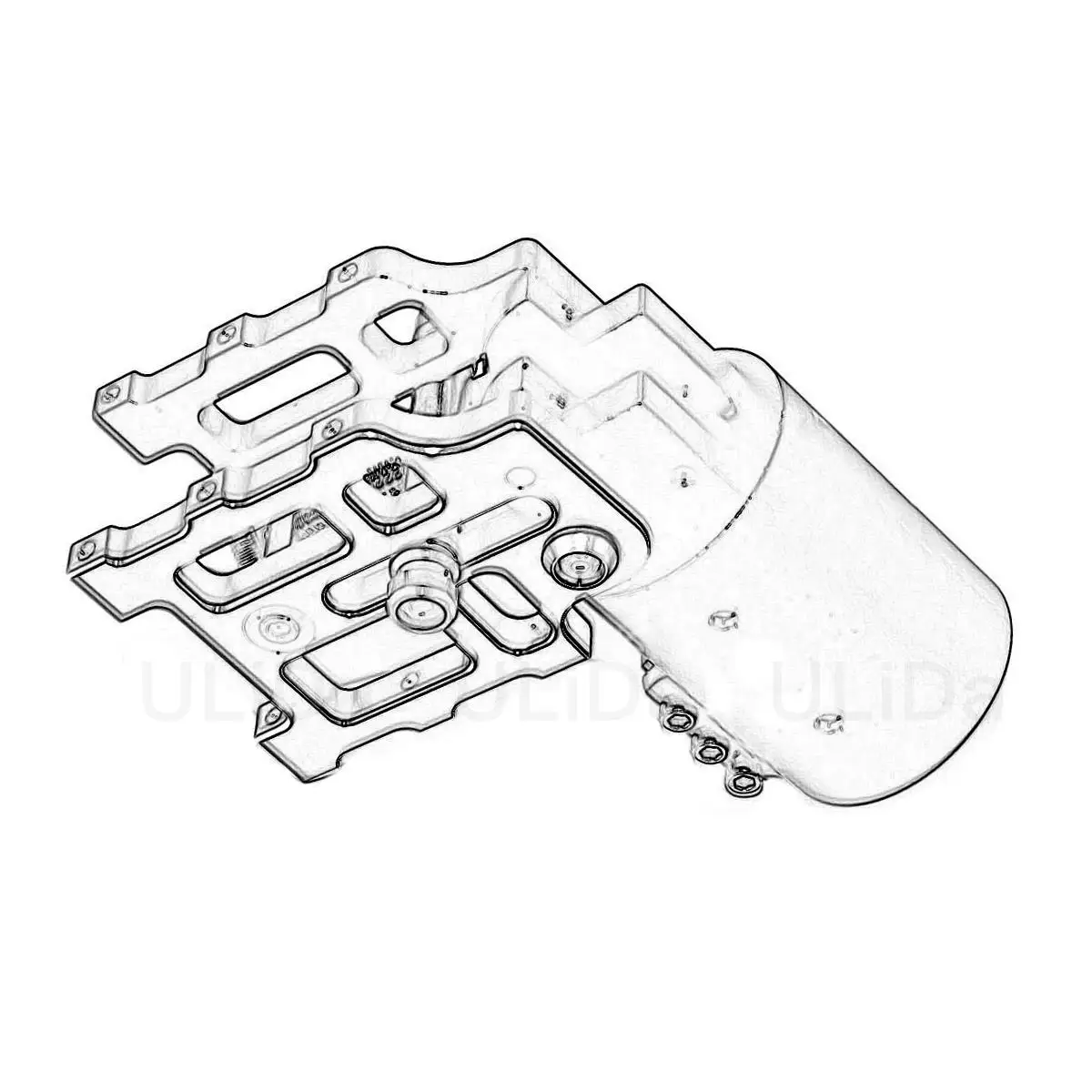nuovo Rev3.0 40MM Braccio pieghevole in metallo 40mm Supporto per tubo comune per RC Quadcopter Protezione delle piante Drone Agricoltura UAV