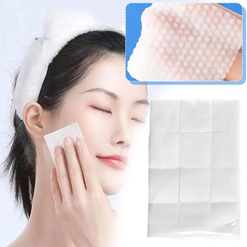600 pçs beleza essencial almofadas de maquiagem descartáveis cuidados com o rosto algodão facial puff almofadas hipoalergênico removedor papel cuidados com a pele