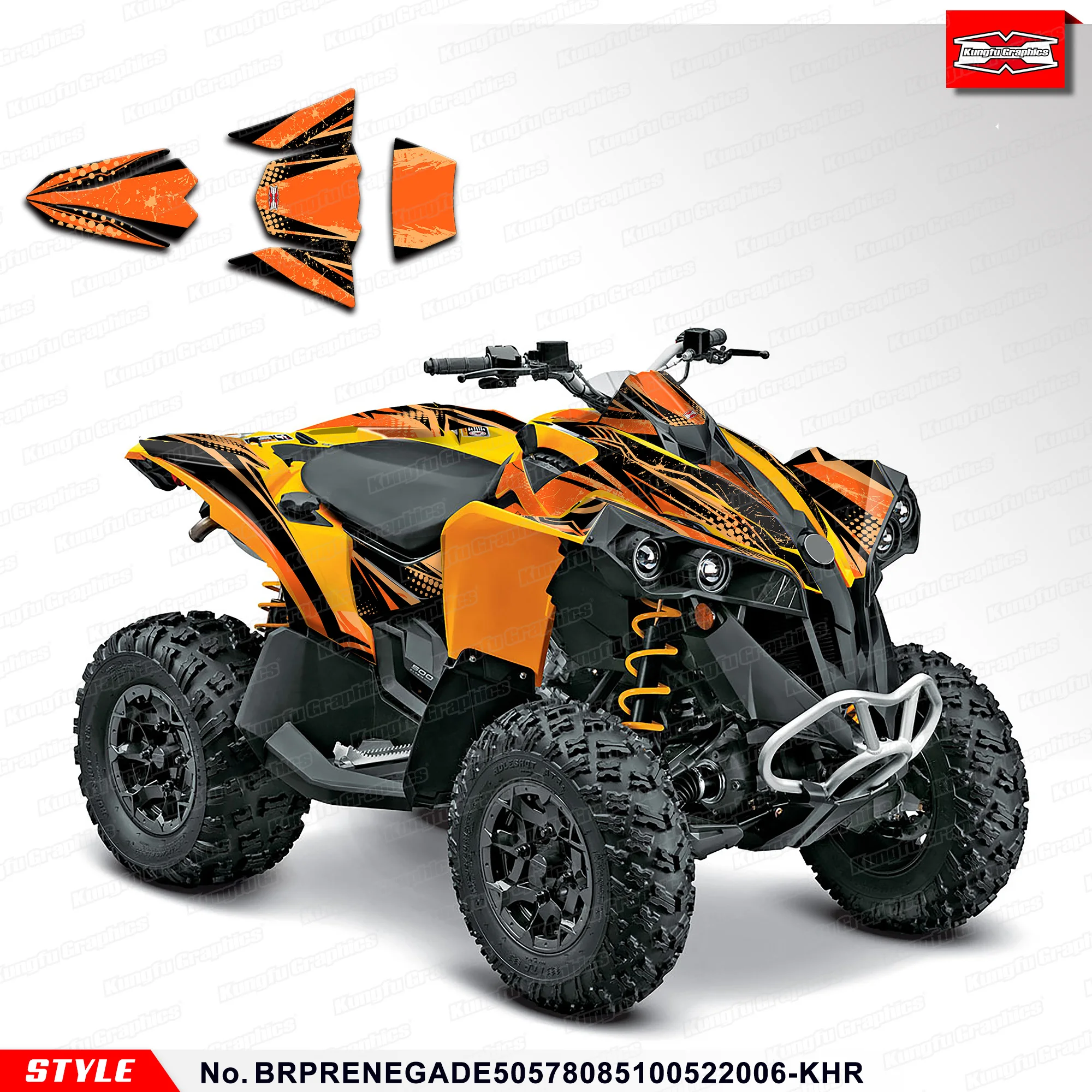 

Наклейки на заказ HUMAART для CAN-AM RENEGADE X XC 500 800R 800X 1000R, восстановление, BRPRENEGADE 50578085100522006 -КОР