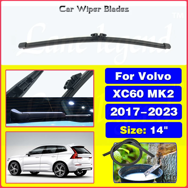 

Car Rear Wiper Blade For Volvo XC60 MK2 2017 - 2023 Windscreen Windshield Wipers Brushes Cleaning Car Accessories 14"