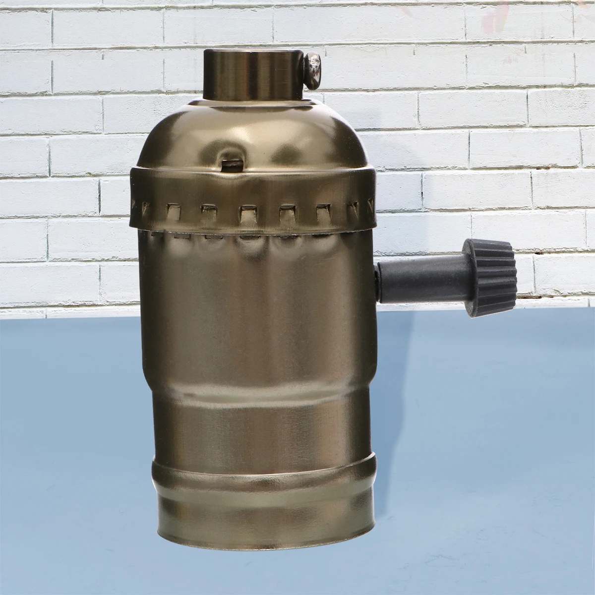 

2Pcs Durable E26 Lamp Base With Switch Antique Copper Color Light Holder For Home Decor Living Room Lighting Fixture