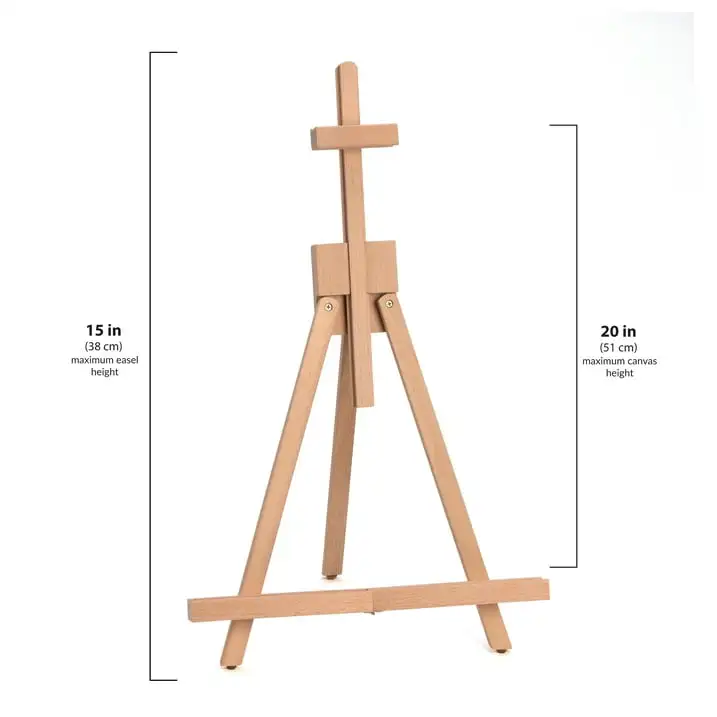 Royal e Langnickel Essentials ajustável Tabletop Wood Easel, Tripé Display, 20 "Max, 2 Pack