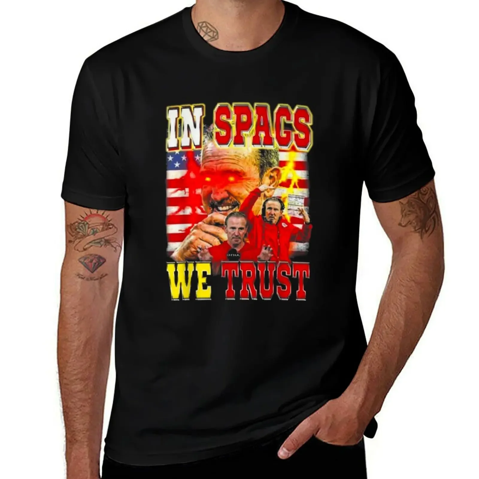In Spags we Trust Shirt, L’Jarius Sneed Steve Spagnuolo In Spags We Trust T-Shirt sweat workout shirts for men