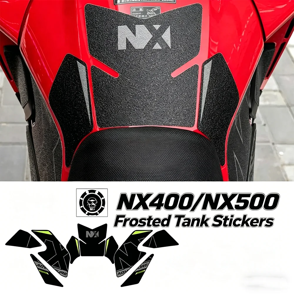 

For HONDA NX400 NX500 Frosted Tank Stickers 500NX Accessories Motorcycle Thickened Fuel Tank Protector 400NX 500NX 2024-2026