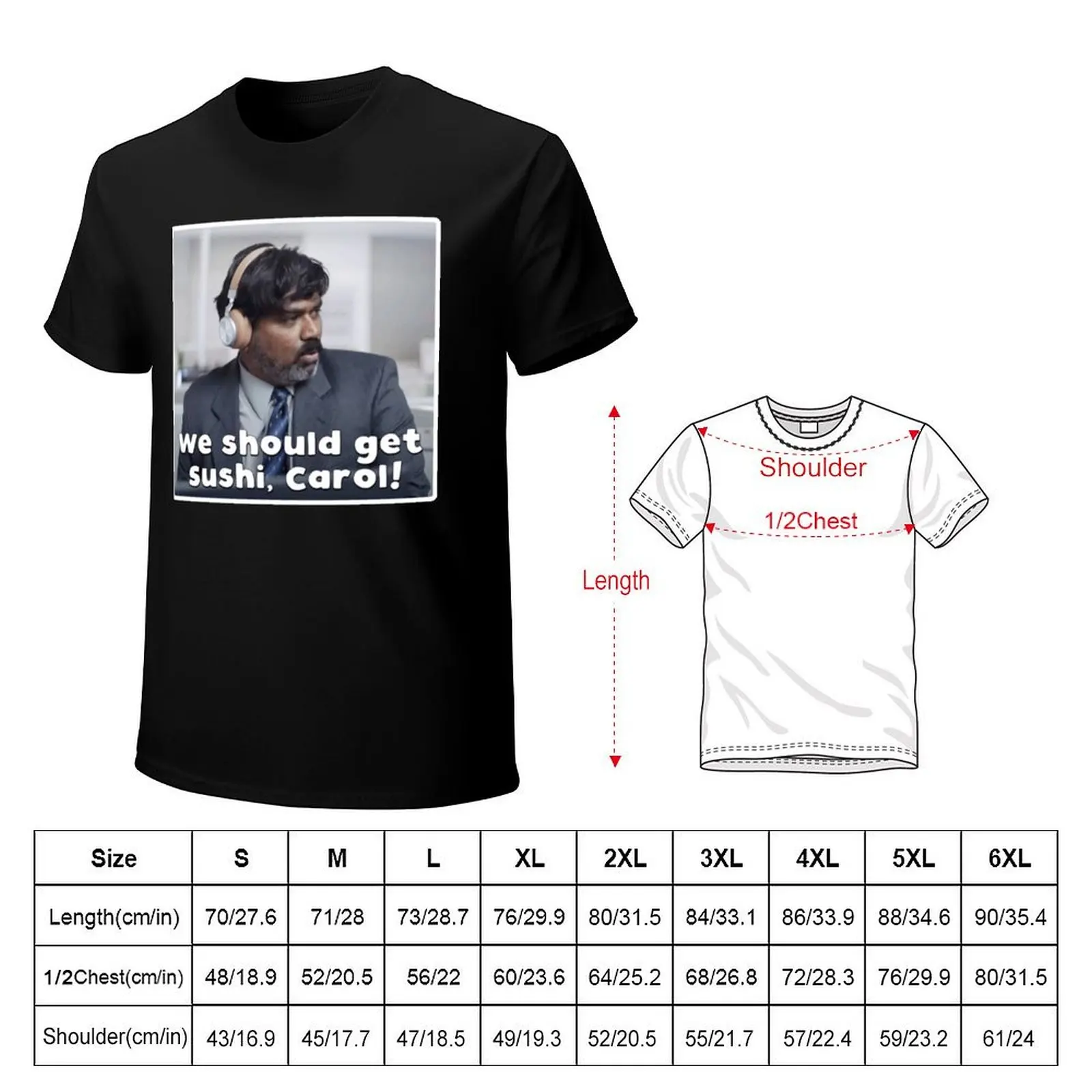 We should get sushi, Carol! T-Shirt Breathable Mesh Panel T-Shirt