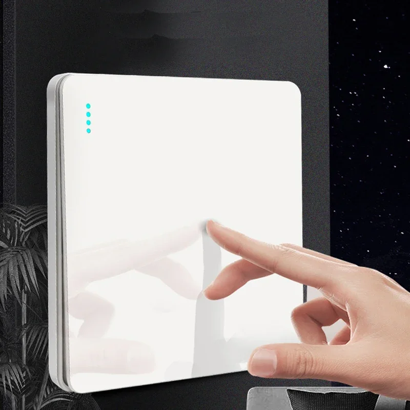 

Белый настенный выключатель DepoGuye с розеткой 220В