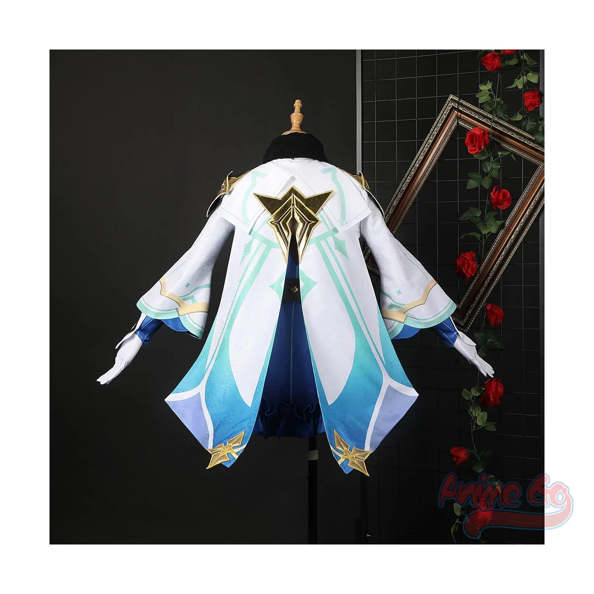 Genshin Impact Sucrose Cosplay Costume Women Girls Dress with Hat Jacquard Version Outfits C02845-AA