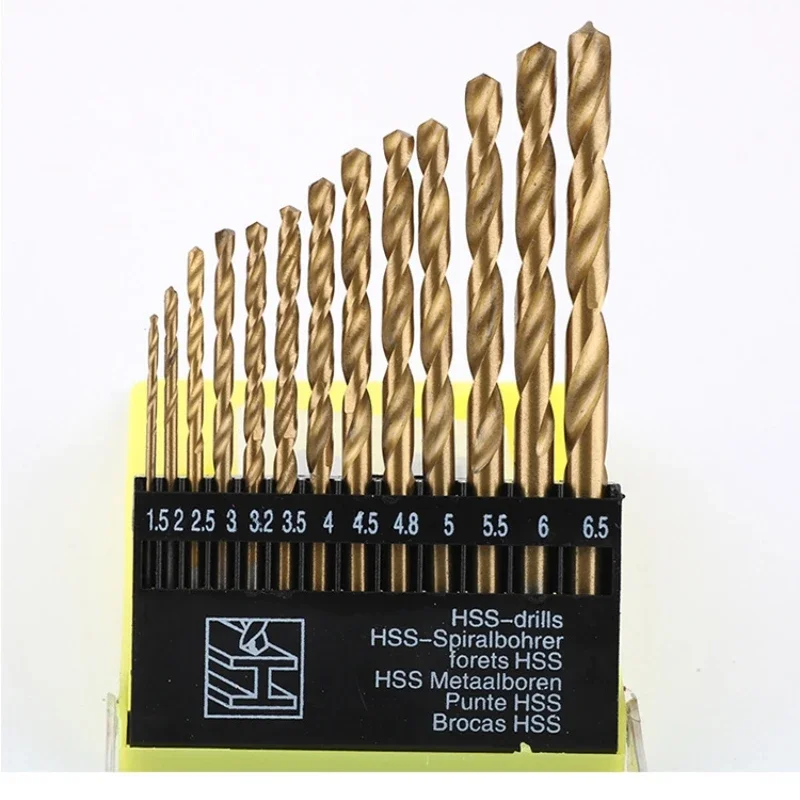 

13PCS Drill Bit Set High-Speed Steel Drill Kit Impact Quick Change Drill Kit for Glass Metal Tile Concrete Masonry Electric Tool