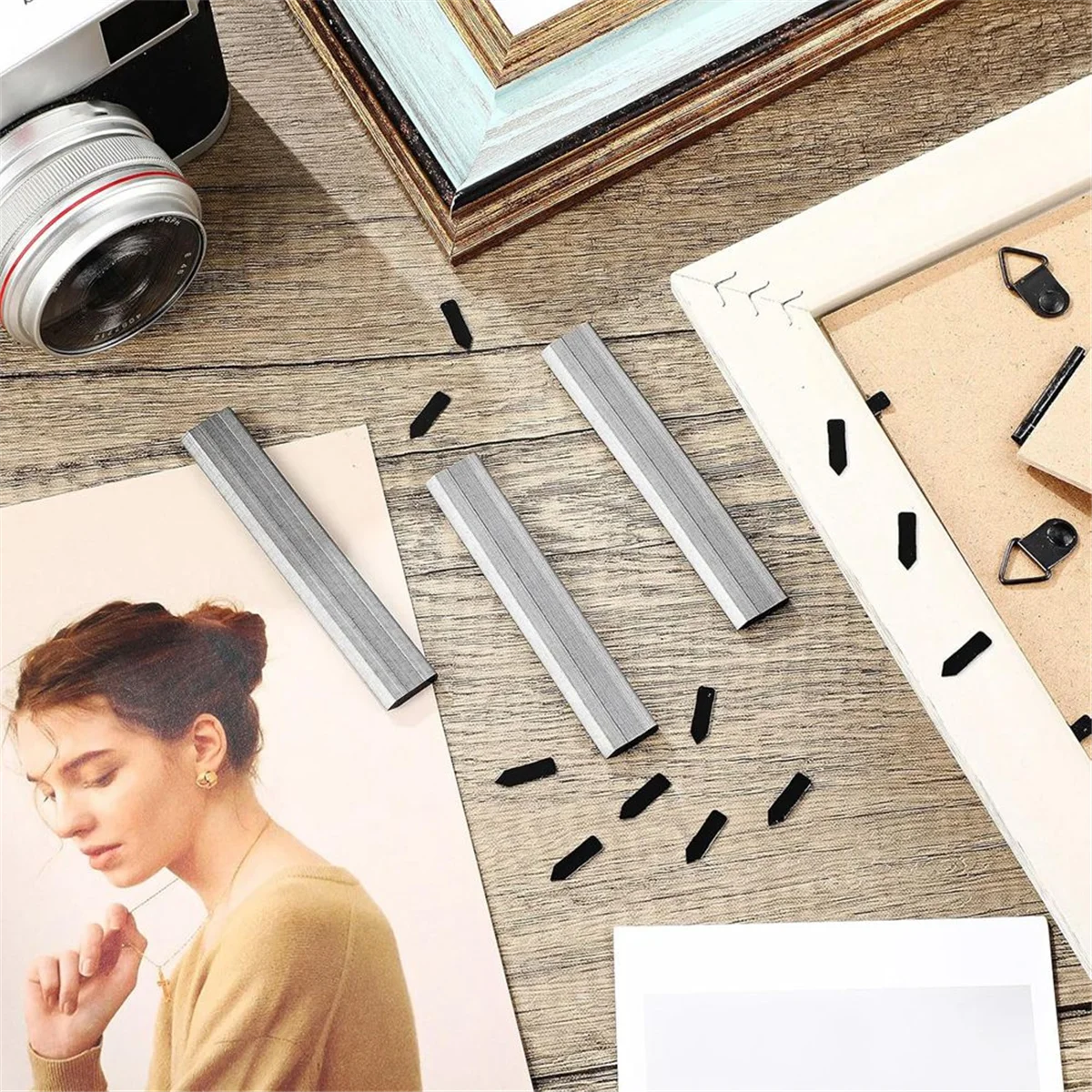 A002 750PCS Picture Frame Points Refill Universal Flexible Inserts Point Drivers for Picture Framing