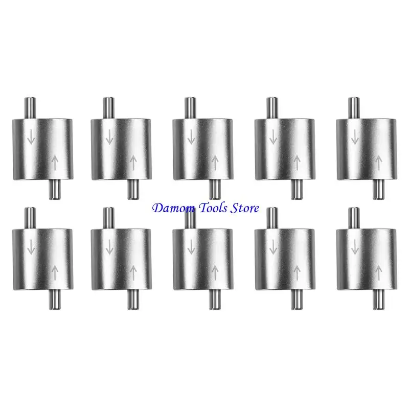 57BE 10Pcs Stainless Steel Wire Rope Clip Adjustable Bidirectional Steel Wire Rope Clamp for Lifting Heavy Objects