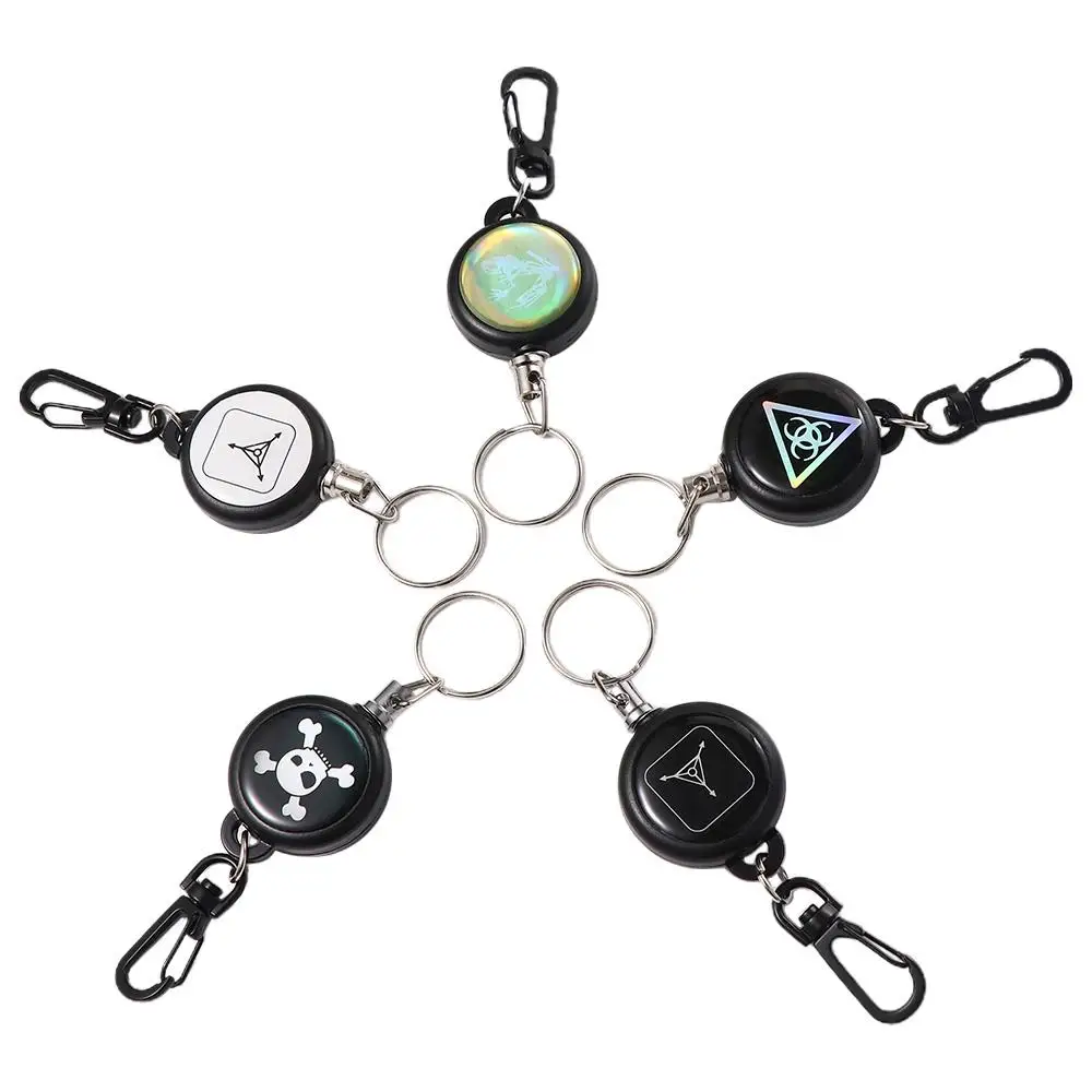

Steel Rope Lanyard Clip Badge Holder Badge Lanyard Elastic Key Chain Key Chain Holder Retractable Keychain Retractable Keyring