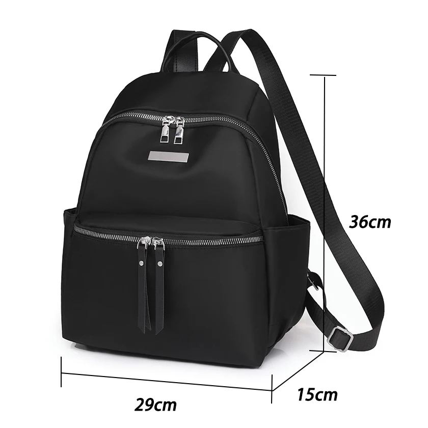 Fashion Backpack Women High Quality Nylon Backpacks Female Big Travel Back Bag Large School Bags for Teenage Girls Shoulder Bag