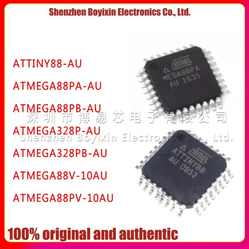 

Original Product ATTINY88-AU ATMEGA88PA-AU ATMEGA88PB-AU ATMEGA328P-AU ATMEGA328PB-AU ATMEGA88V-10AU ATMEGA88PV-10AU